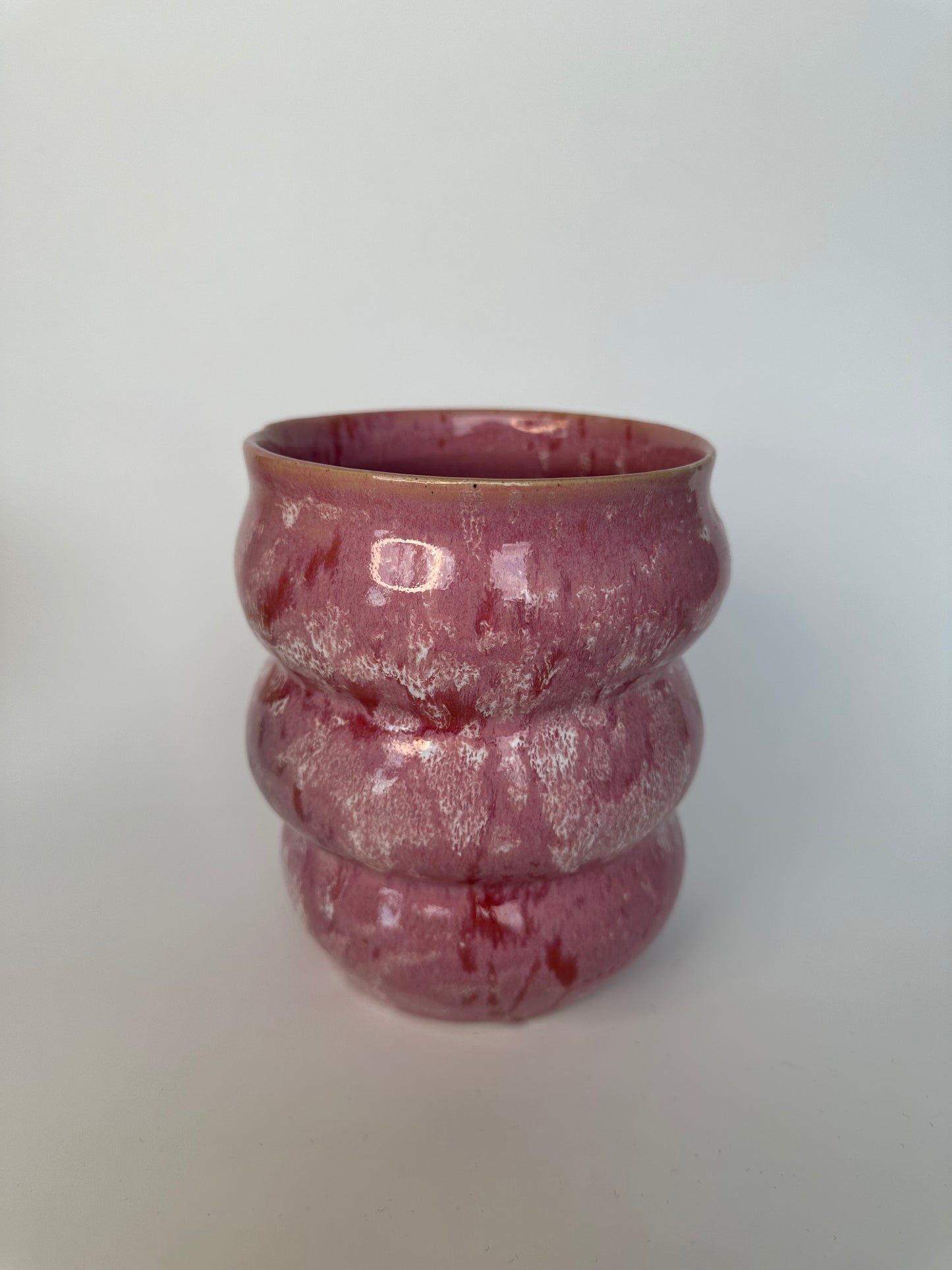 Lyserød vase