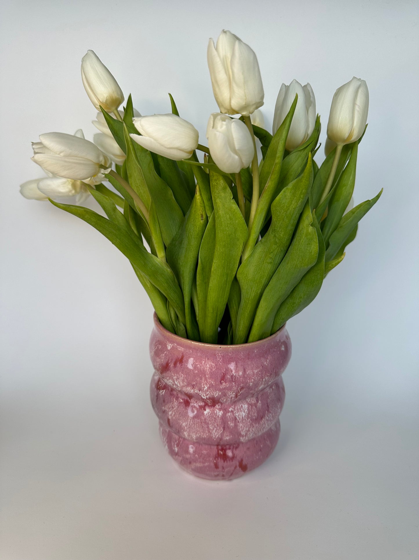 Lyserød vase